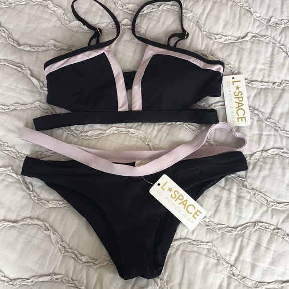 l*space Other - L Space black and lilac bikini